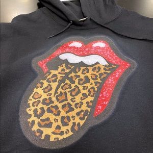 Vintage Hoodie , Rolling Stones Hoodie , Oversize